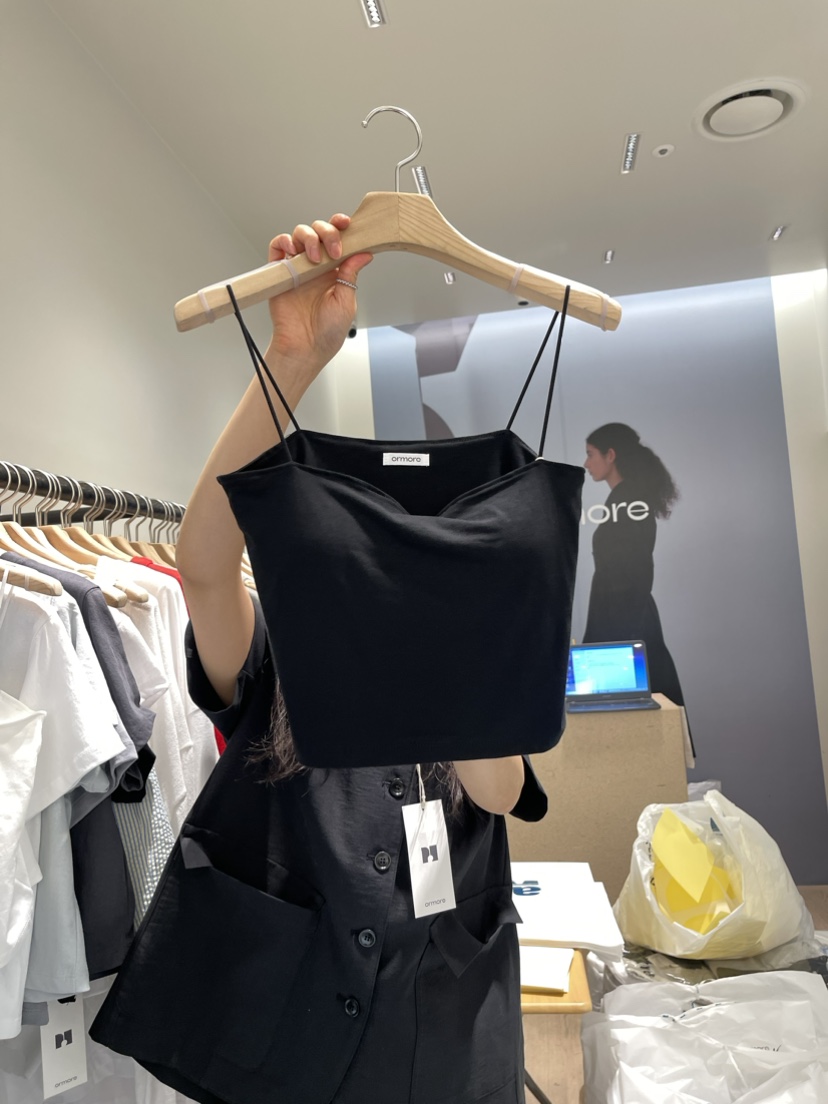 ormore直郵韓國代購女裝新品人氣休閑推薦24春夏吊帶背心ORMORE吊帶/背心圖色2