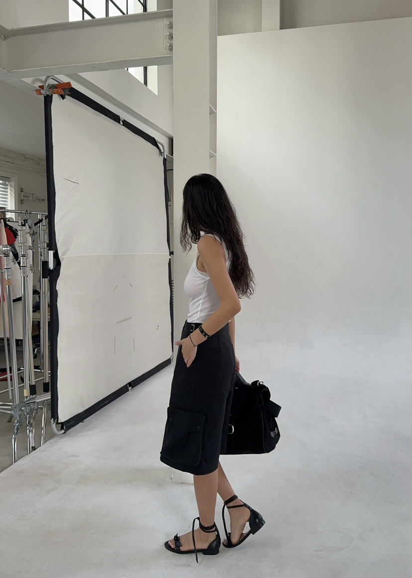 OUPPT韓國直郵東大門代購女裝新品職業時尚真品24春夏短褲OUPPT短褲