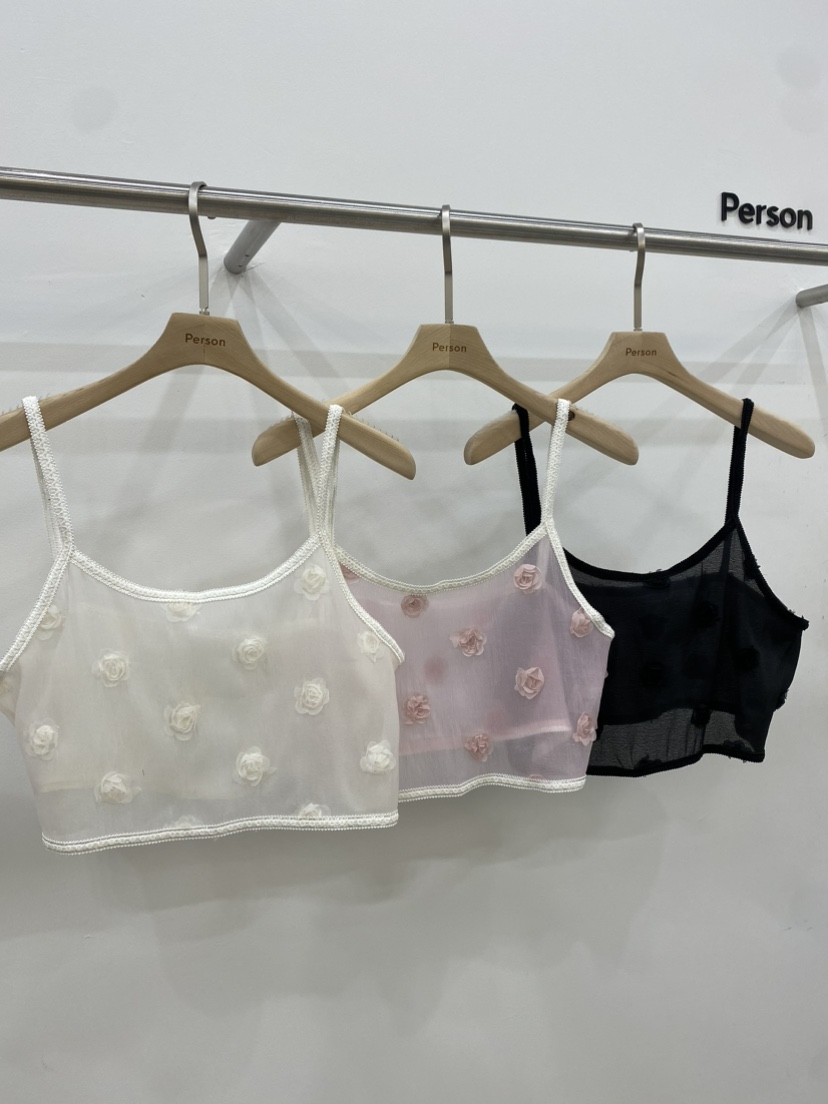 Person直郵韓國代購女裝新款推薦休閑職業24春夏吊帶背心PERSON吊帶/背心
