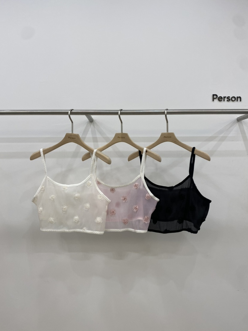 Person直郵韓國代購女裝新款推薦休閑職業24春夏吊帶背心PERSON吊帶/背心