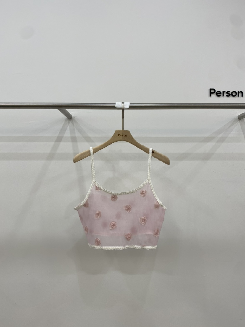 Person直郵韓國代購女裝新款推薦休閑職業24春夏吊帶背心PERSON吊帶/背心圖色1