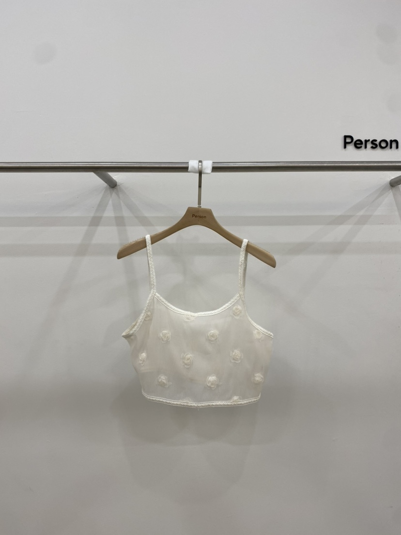 Person直郵韓國代購女裝新款推薦休閑職業24春夏吊帶背心PERSON吊帶/背心圖色2