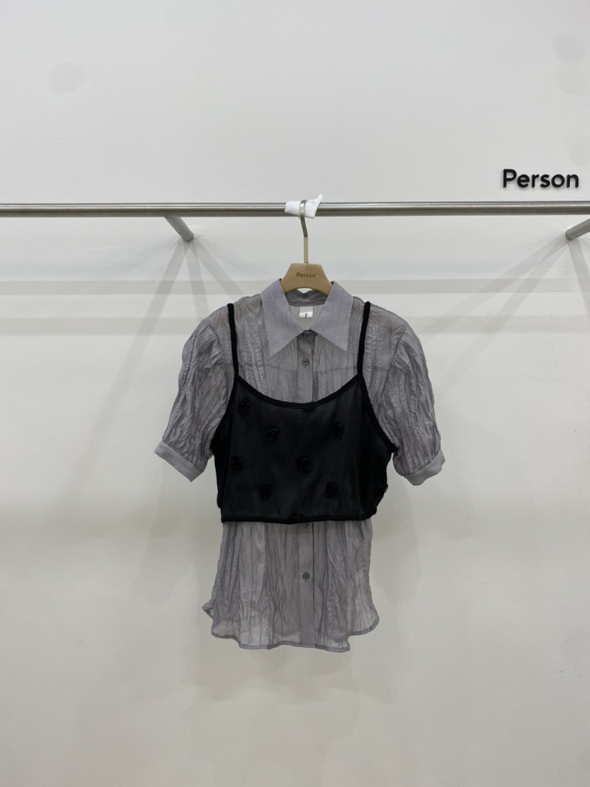 Person直郵韓國代購女裝新款推薦休閑職業24春夏吊帶背心PERSON吊帶/背心圖色3