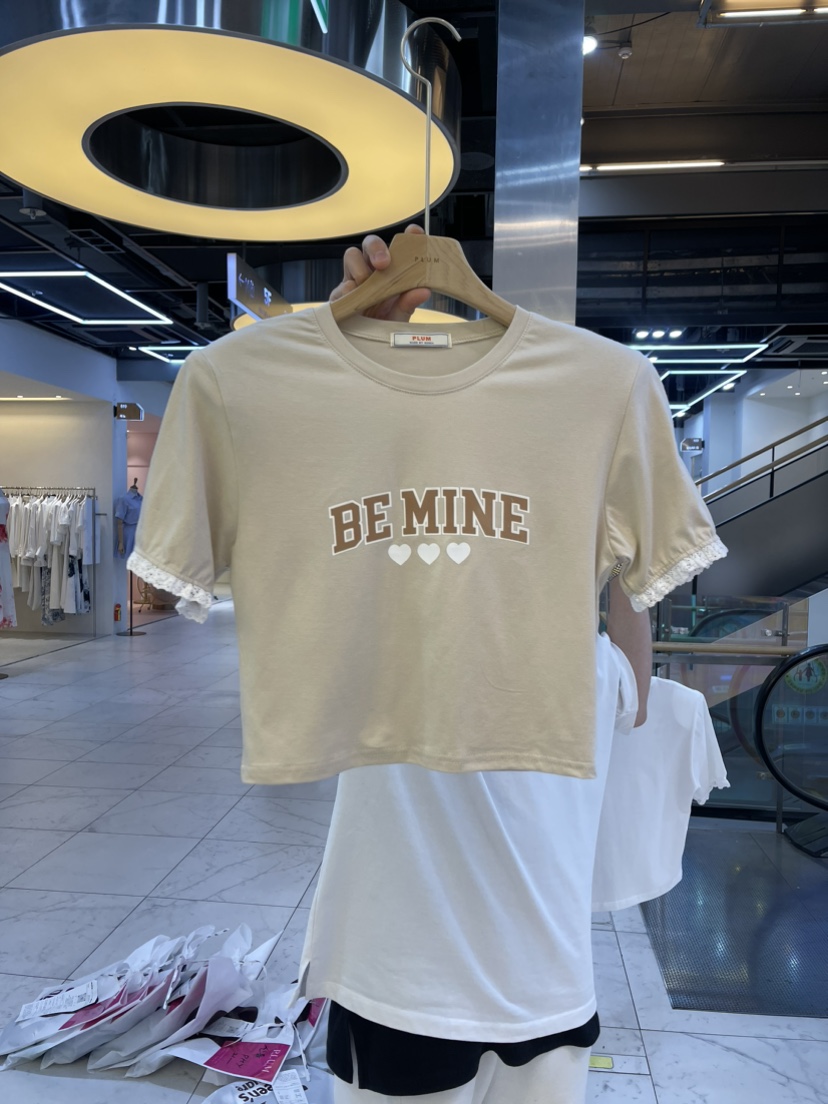 PLUM韓國直郵東大門實拍女裝新品24春夏人氣時尚休閑推薦T恤PLUMT恤圖色2