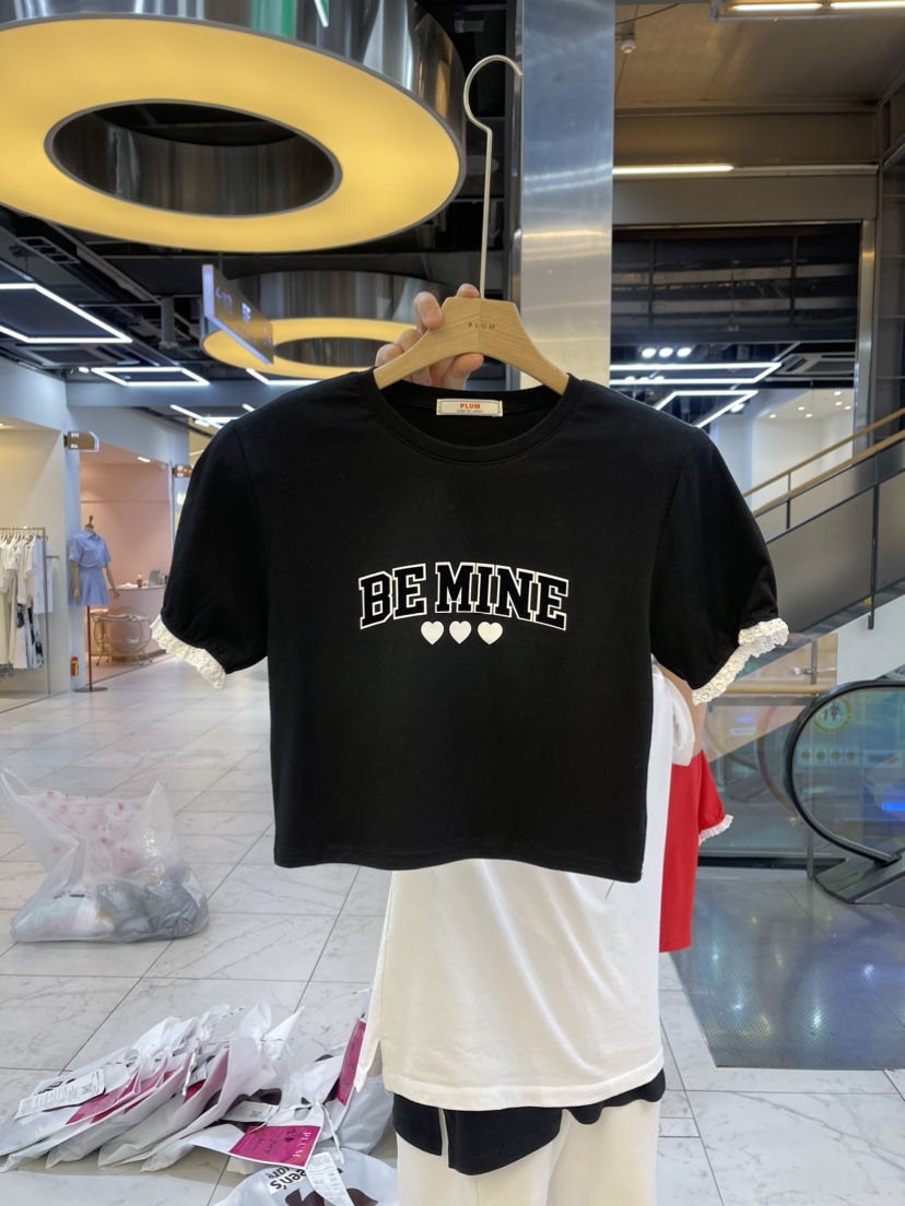 PLUM韓國直郵東大門實拍女裝新品24春夏人氣時尚休閑推薦T恤PLUMT恤圖色4