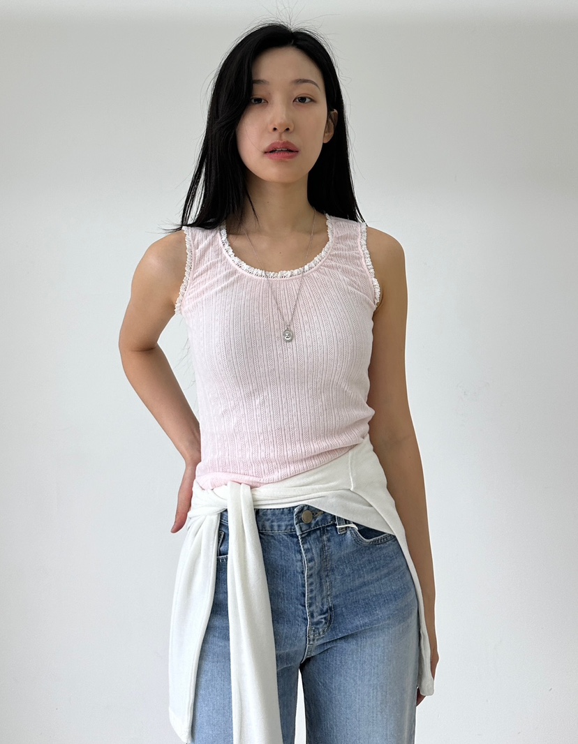 A.VER韓國直郵東大門實拍女裝新品職業休閑真品吊帶背心蕾絲A.VER吊帶/背心