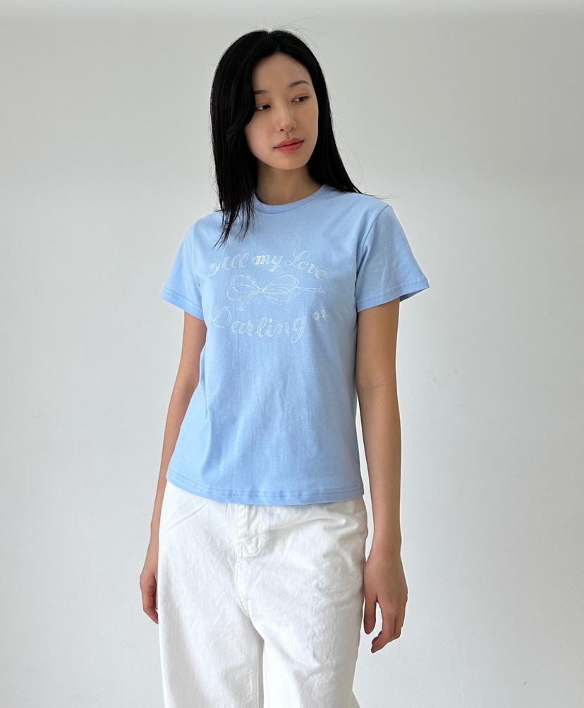 A.VER直郵韓國代購女裝新款時尚休閑職業熱賣推薦真品24春夏T恤A.VERT恤