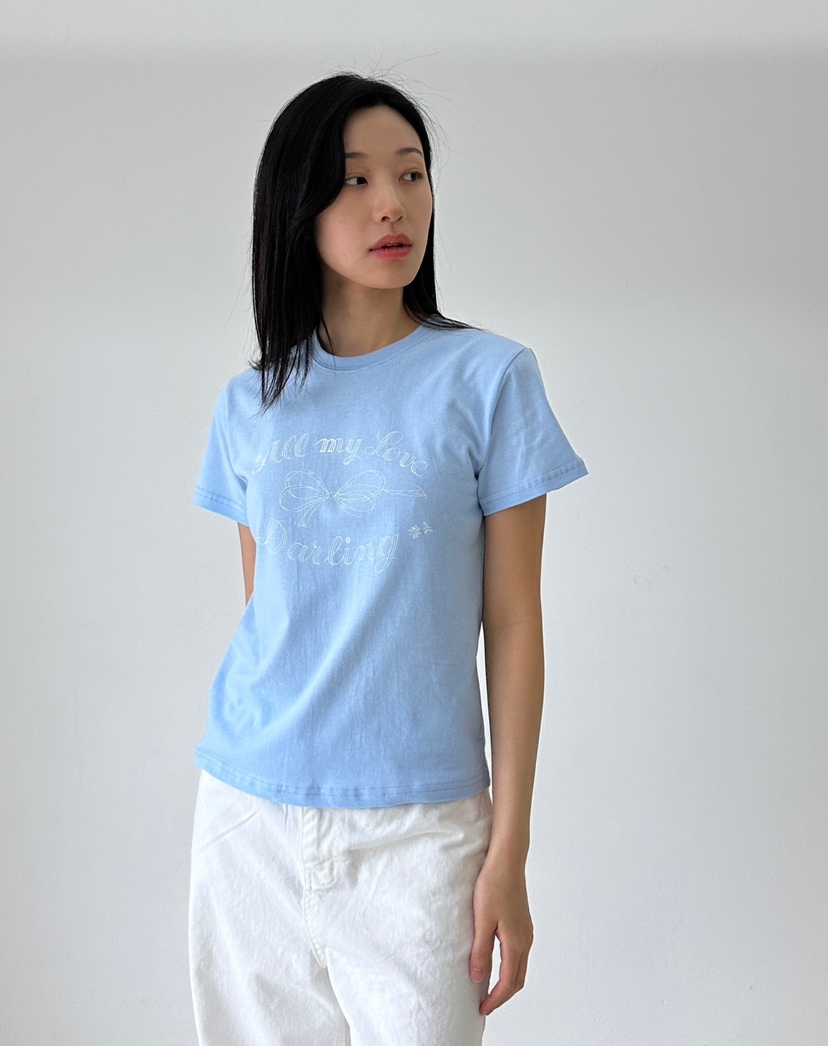 A.VER直郵韓國代購女裝新款時尚休閑職業熱賣推薦真品24春夏T恤A.VERT恤