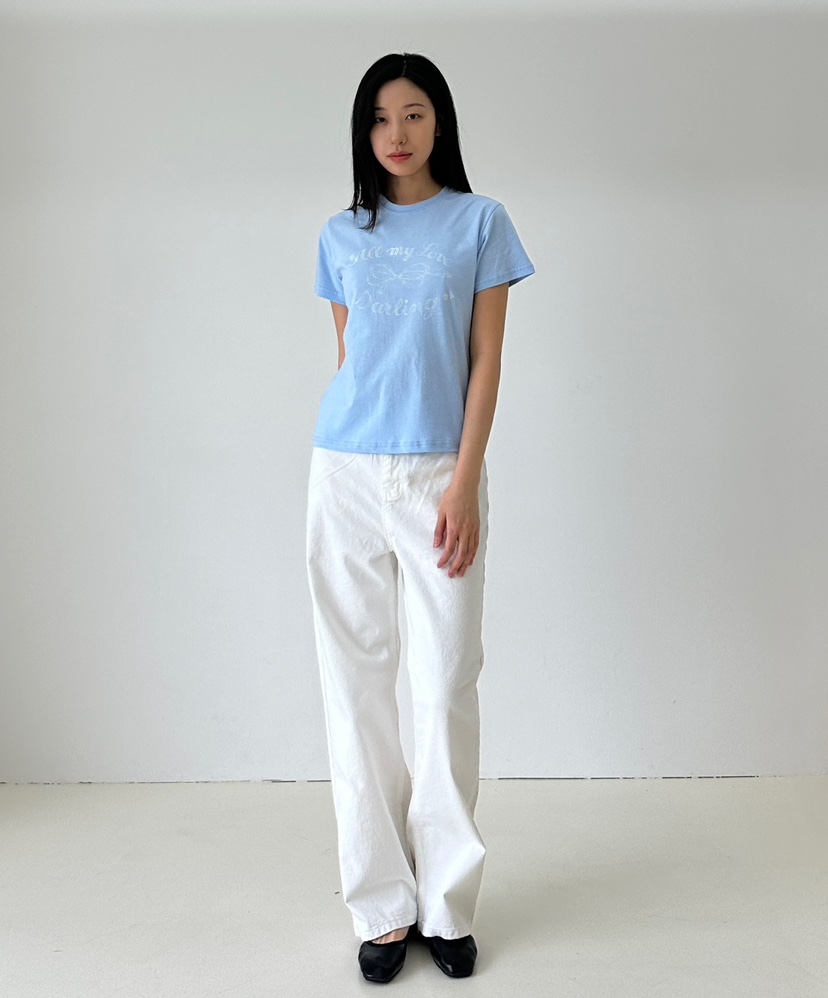 A.VER直郵韓國代購女裝新款時尚休閑職業熱賣推薦真品24春夏T恤A.VERT恤