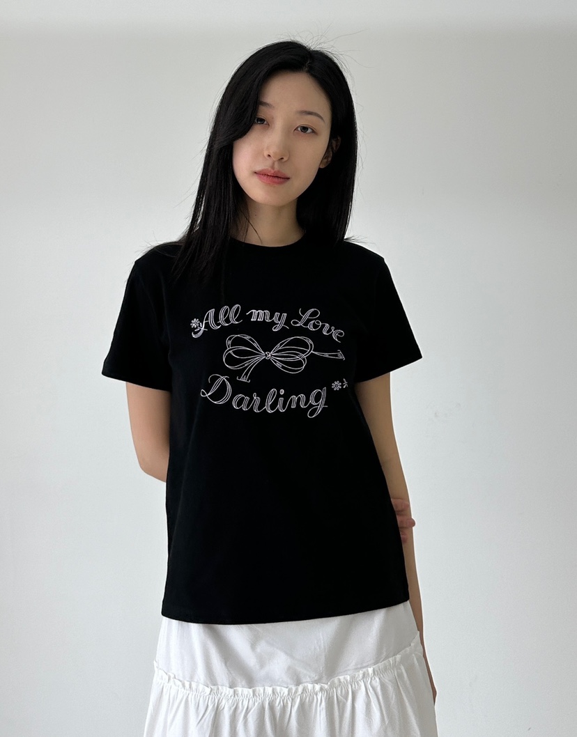 A.VER直郵韓國代購女裝新款時尚休閑職業熱賣推薦真品24春夏T恤A.VERT恤