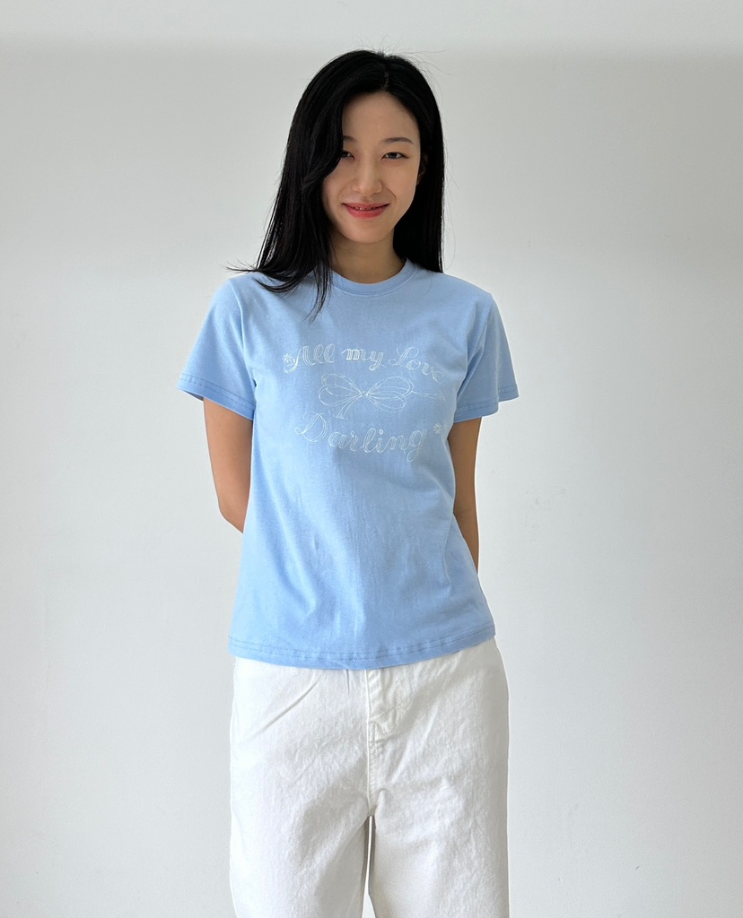 A.VER直郵韓國代購女裝新款時尚休閑職業熱賣推薦真品24春夏T恤A.VERT恤