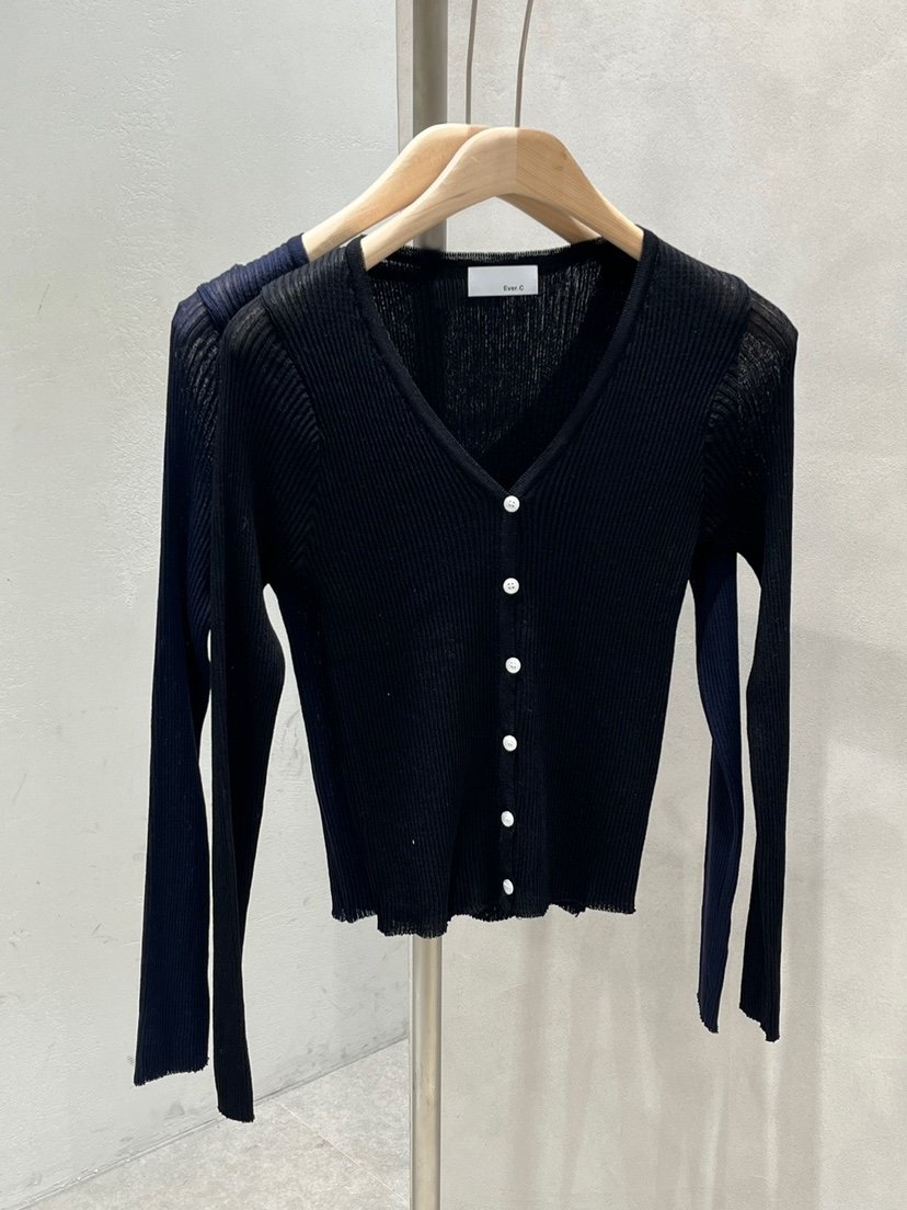 BLACK LABEL韓國直郵女裝新款推薦時尚職業24春夏針織衫羅紋EVERCOMMERCE METICULOUSLY DESIGNED針織衫