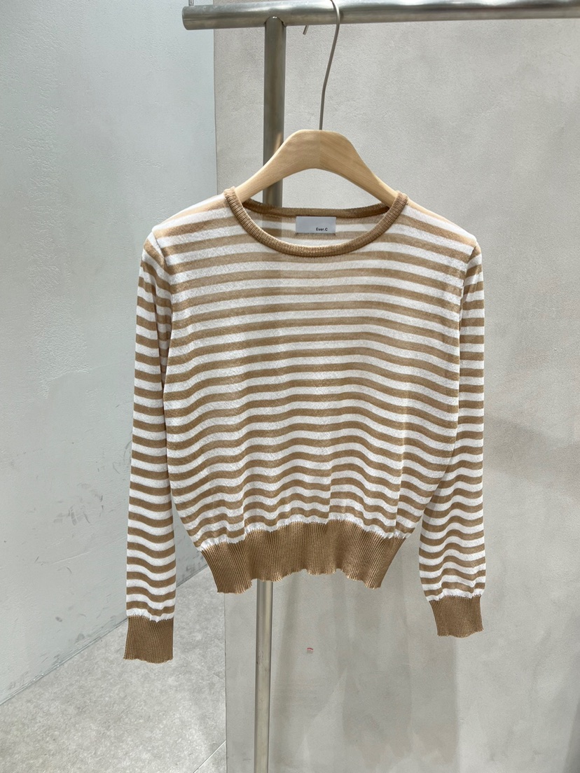 BLACK LABEL韓國直郵東大門代購女裝新款人氣24春夏長袖T恤EVERCOMMERCE METICULOUSLY DESIGNED長袖T恤