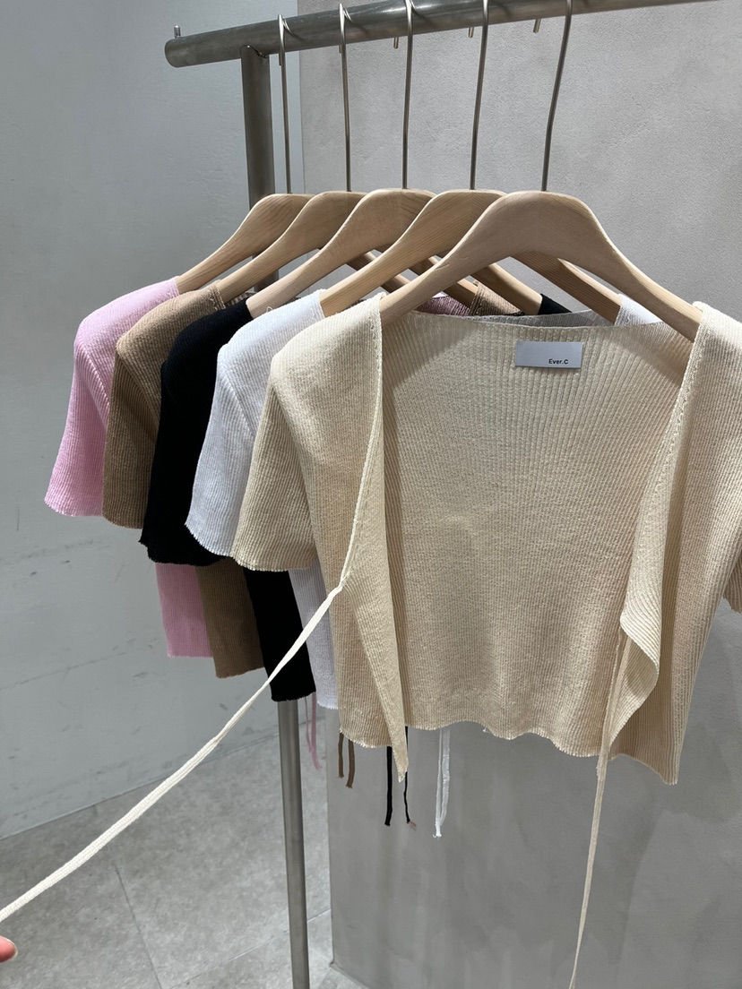 BLACK LABEL韓國直郵東大門實拍女裝新品推薦時尚針織衫羅紋EVERCOMMERCE METICULOUSLY DESIGNED針織衫