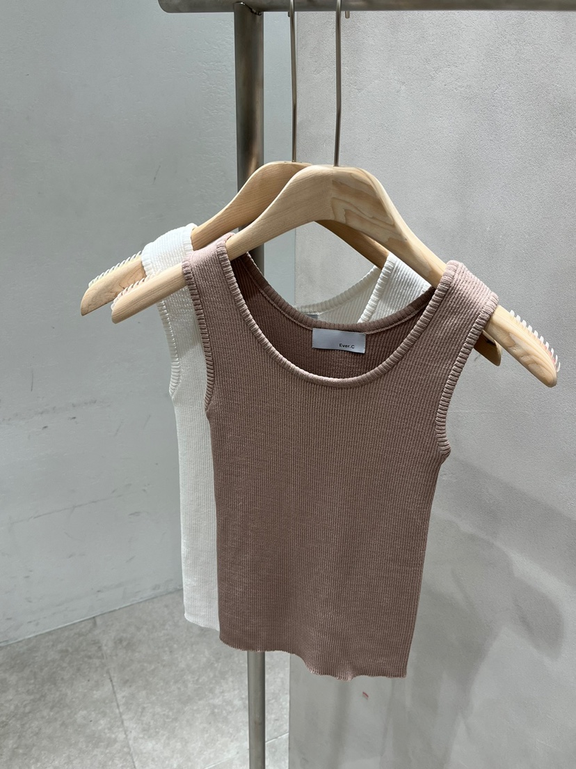 BLACK LABEL韓國直郵東大門代購女裝新品時尚24春夏吊帶背心EVERCOMMERCE METICULOUSLY DESIGNED吊帶/背心