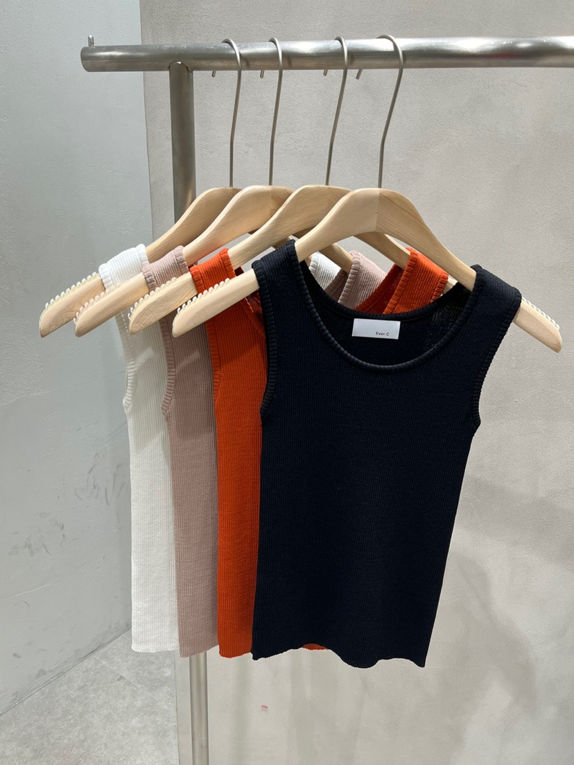 BLACK LABEL韓國直郵東大門代購女裝新品時尚24春夏吊帶背心EVERCOMMERCE METICULOUSLY DESIGNED吊帶/背心