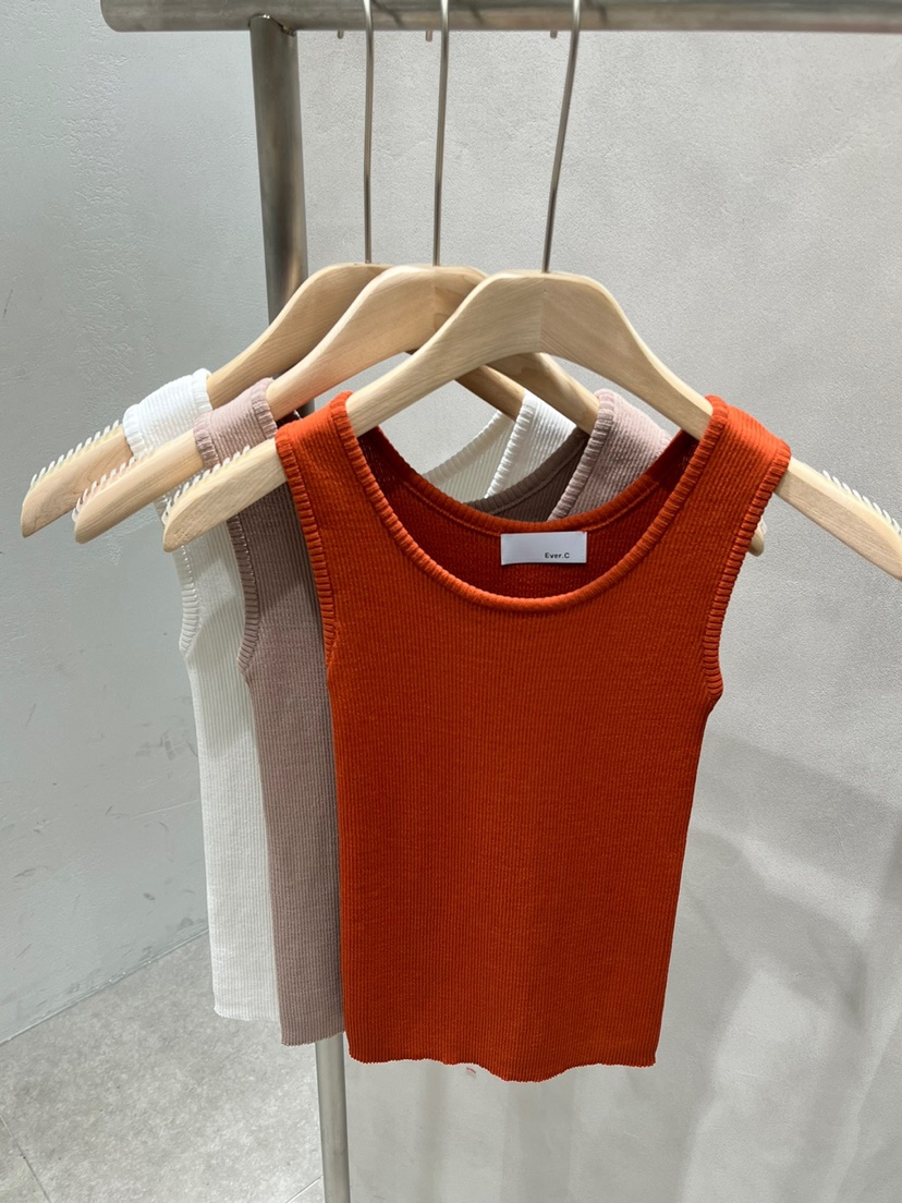 BLACK LABEL韓國直郵東大門代購女裝新品時尚24春夏吊帶背心EVERCOMMERCE METICULOUSLY DESIGNED吊帶/背心