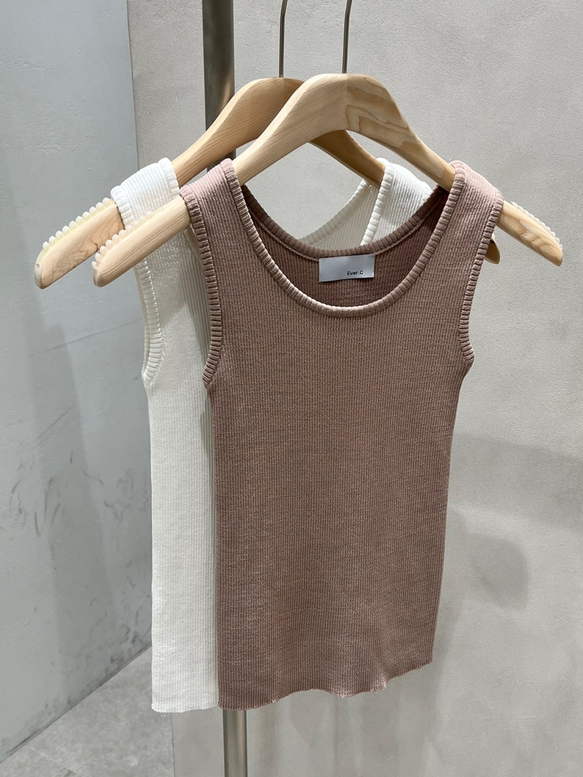 BLACK LABEL韓國直郵東大門代購女裝新品時尚24春夏吊帶背心EVERCOMMERCE METICULOUSLY DESIGNED吊帶/背心