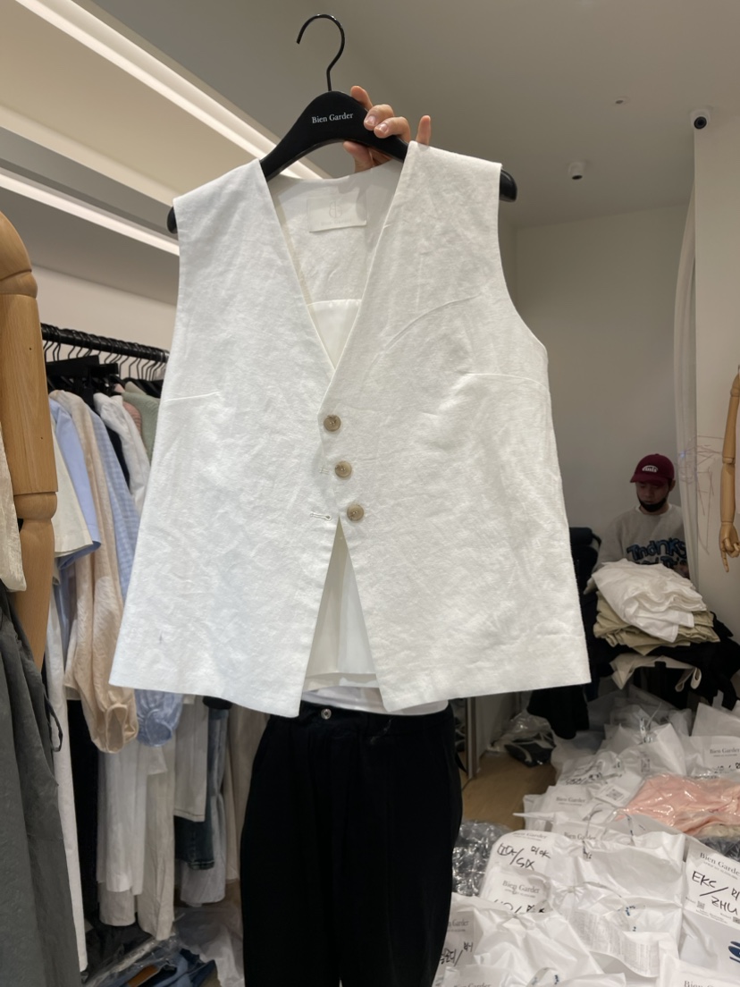 BIEN GARDER韓國直郵東大門代購女裝新款真品職業時尚馬甲BIEN GARDER馬甲