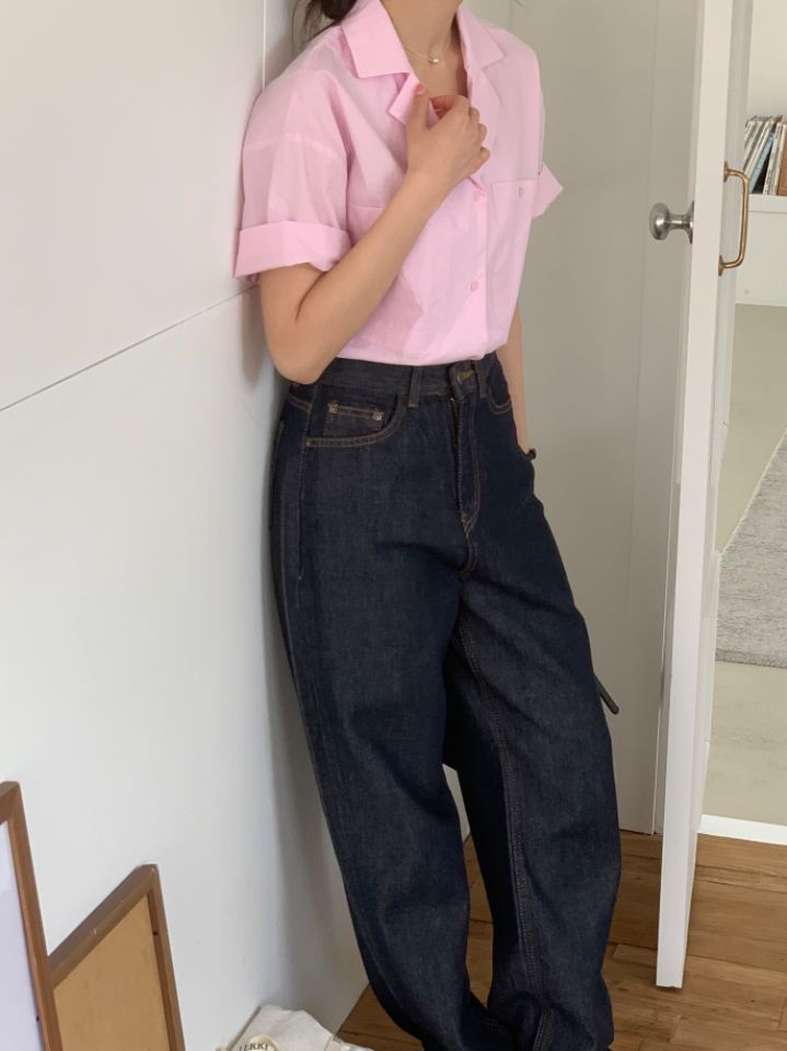 DOIT直郵韓國代購女裝新品休閑職業24春夏時尚襯衫蕾絲衫DOIT襯衫/蕾絲衫