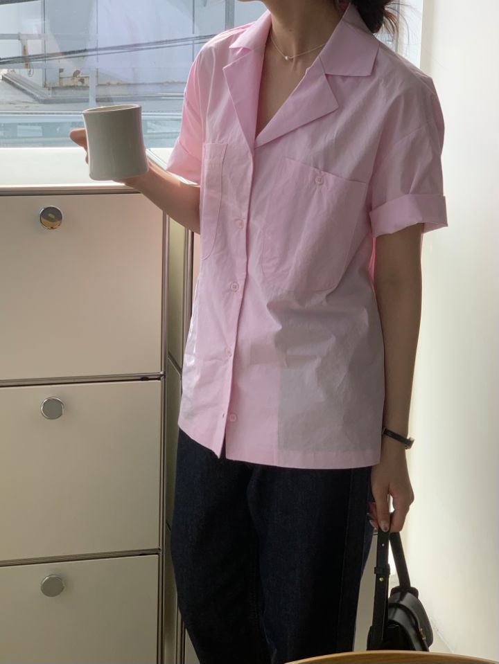 DOIT直郵韓國代購女裝新品休閑職業24春夏時尚襯衫蕾絲衫DOIT襯衫/蕾絲衫