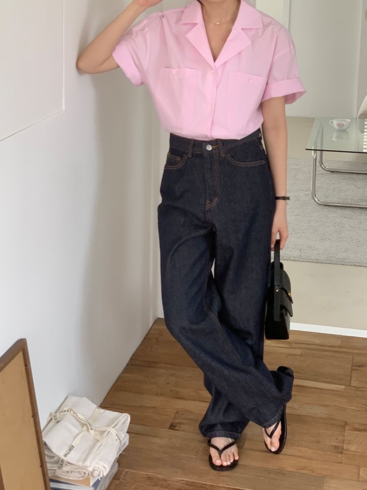 DOIT直郵韓國代購女裝新品休閑職業24春夏時尚襯衫蕾絲衫DOIT襯衫/蕾絲衫