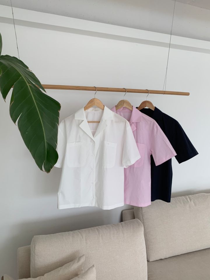 DOIT直郵韓國代購女裝新品休閑職業24春夏時尚襯衫蕾絲衫DOIT襯衫/蕾絲衫