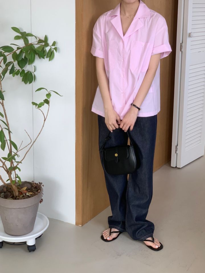 DOIT直郵韓國代購女裝新品休閑職業24春夏時尚襯衫蕾絲衫DOIT襯衫/蕾絲衫