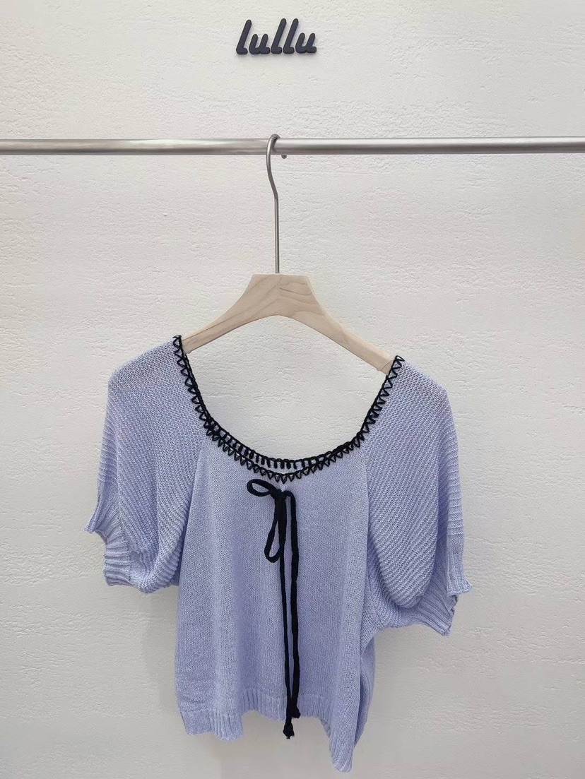 LIVE/LULULALLA韓國直郵女裝新品24春夏真品推薦職業針織衫LIVE/LULULALLA針織衫圖色2