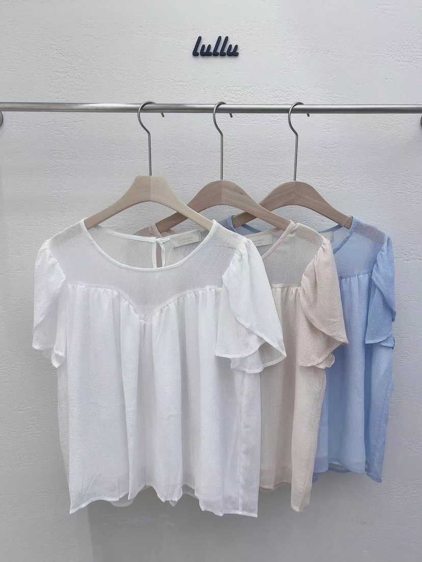 LIVE/LULULALLA韓國直郵東大門實拍女裝新品休閑襯衫蕾絲衫LIVE/LULULALLA襯衫/蕾絲衫