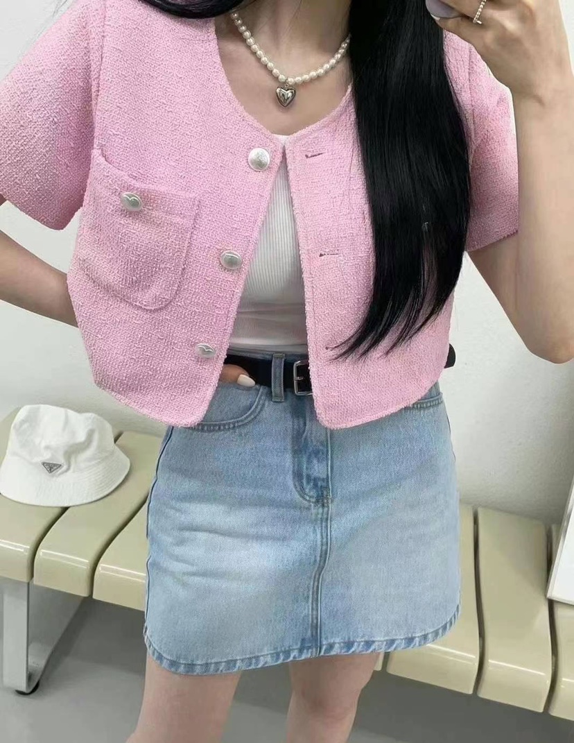 LIVE/LULULALLA直郵韓國代購女裝新品休閑熱賣24春夏夾克口袋LIVE/LULULALLA夾克