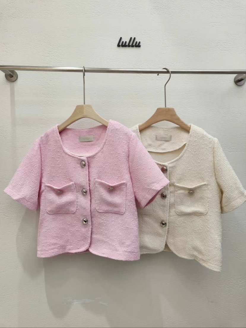 LIVE/LULULALLA直郵韓國代購女裝新品休閑熱賣24春夏夾克口袋LIVE/LULULALLA夾克