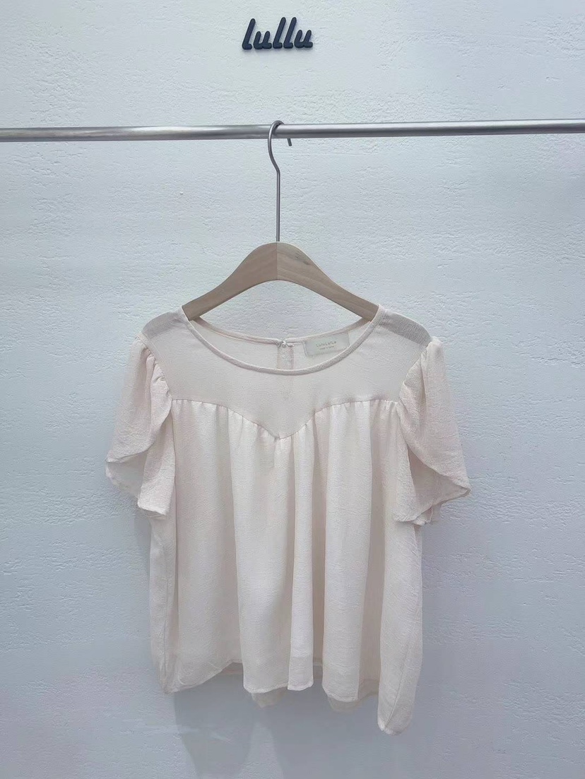 LULULALLA韓國直郵女裝新款職業真品24春夏休閑襯衫蕾絲衫LULULALLA襯衫/蕾絲衫圖色3