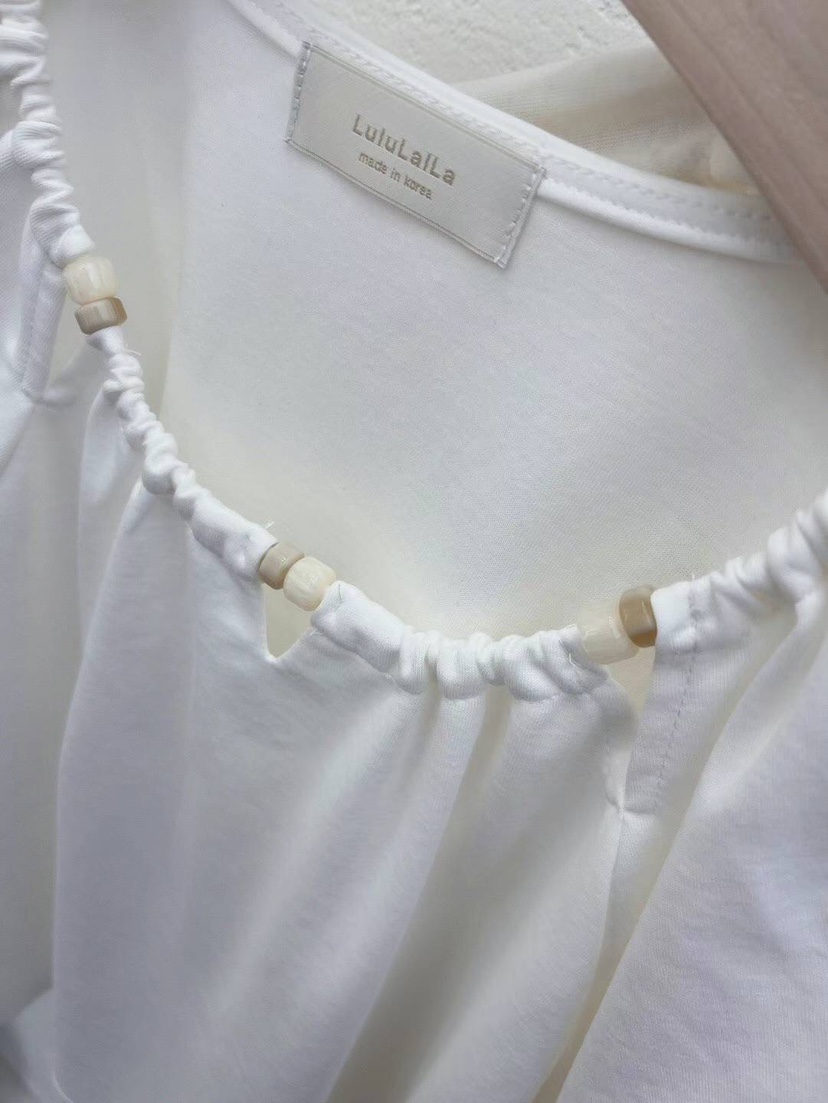 LULULALLA韓國直郵女裝新品人氣時尚真品職業推薦熱賣休閑T恤LULULALLAT恤