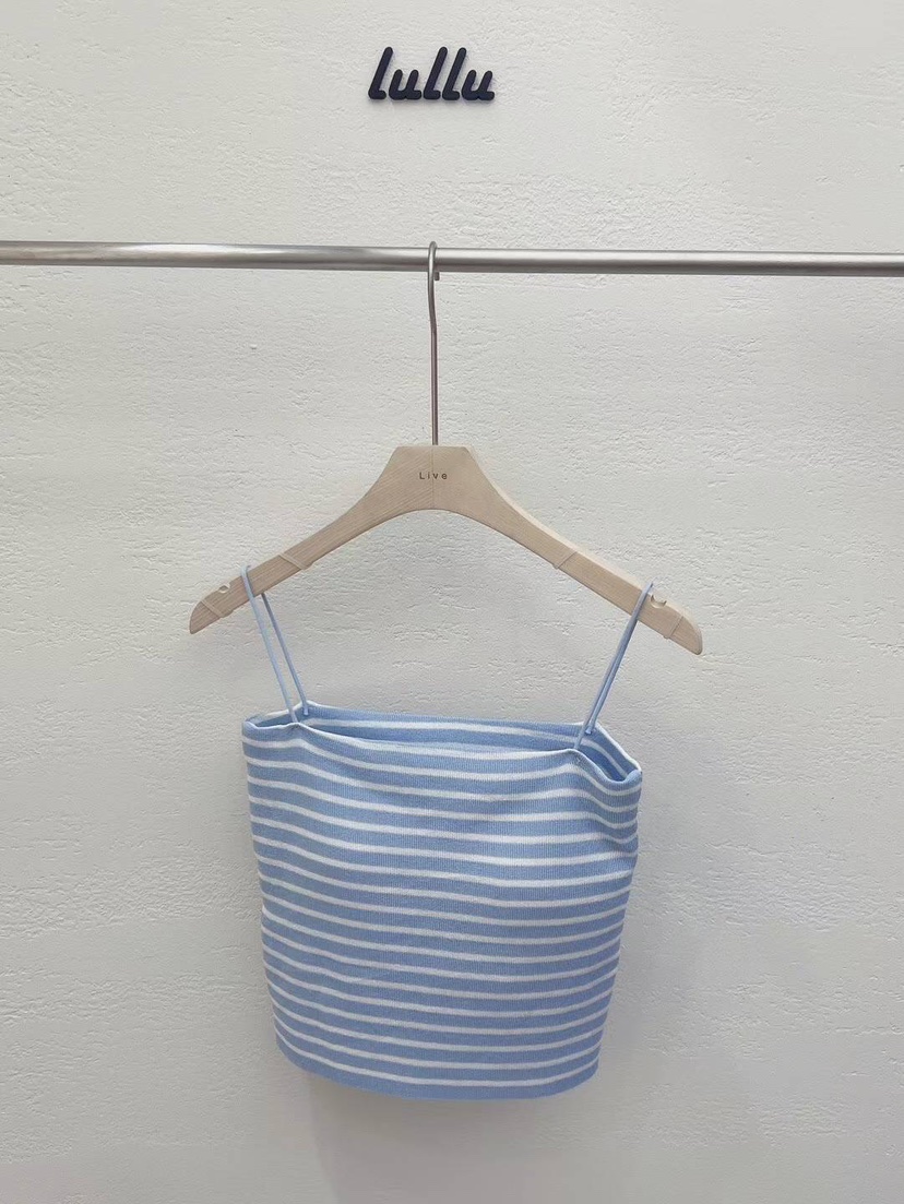 LULULALLA直郵韓國代購女裝新款職業時尚熱賣休閑24春夏吊帶背心LULULALLA吊帶/背心圖色1