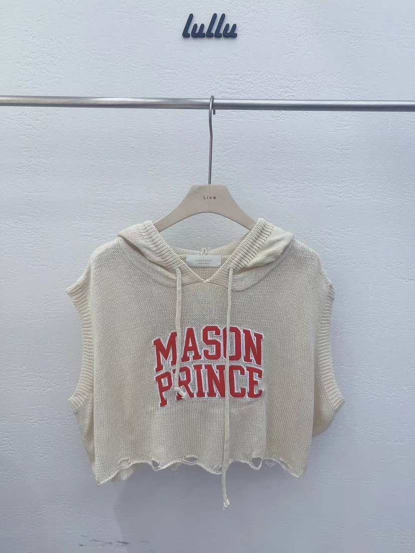 LULULALLA韓國直郵東大門代購女裝新品24春夏熱賣針織衫連帽LULULALLA針織衫圖色2