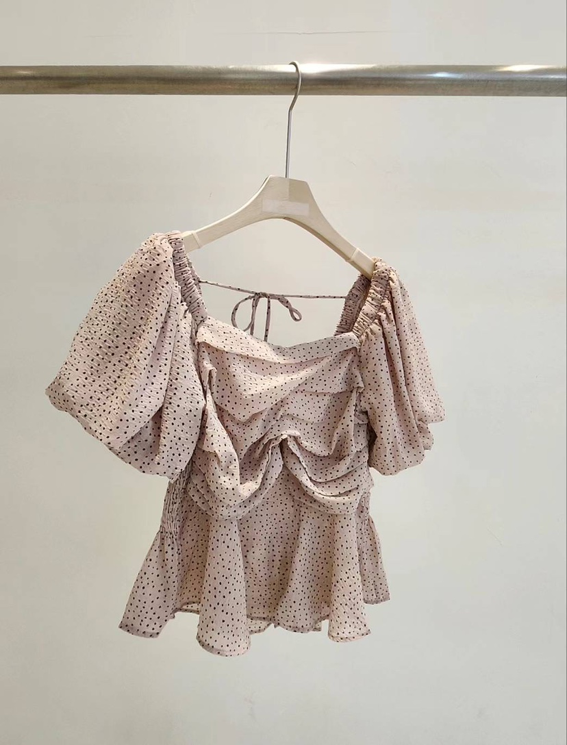 LULULALLA韓國直郵女裝新品推薦休閑人氣熱賣職業襯衫蕾絲衫LULULALLA襯衫/蕾絲衫圖色1