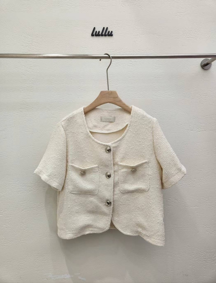 LULULALLA韓國直郵東大門代購女裝新款時尚職業24春夏夾克口袋LULULALLA夾克圖色1