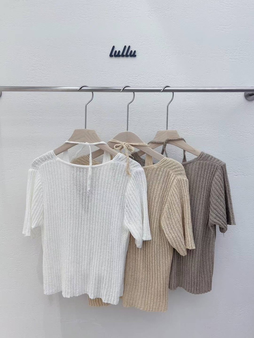 LULULALLA韓國直郵東大門實拍女裝新品人氣時尚職業推薦針織衫LULULALLA針織衫