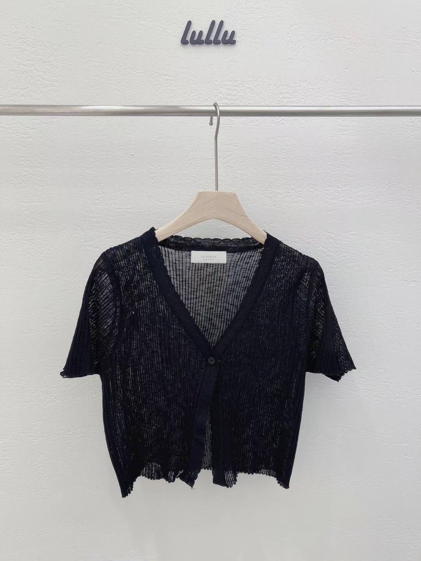 LULULALLA韓國直郵東大門代購女裝新款休閑職業熱賣針織衫V領LULULALLA針織衫圖色4