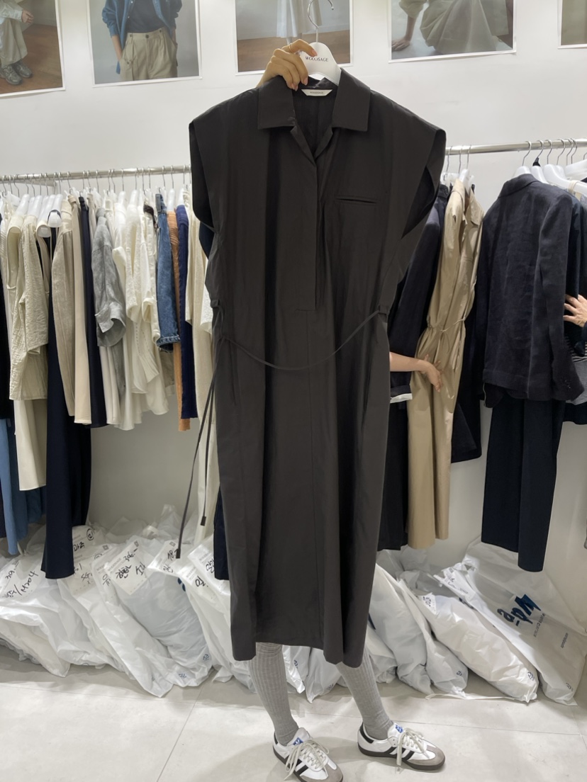 WOOD SAGE直郵韓國代購女裝新款24春夏職業熱賣真品連衣裙WOOD SAGE連衣裙圖色2
