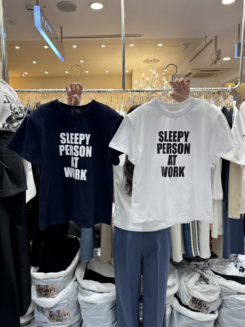 Workshop韓國直郵東大門代購女裝新款24春夏時尚熱賣休閑T恤Work_shopT恤