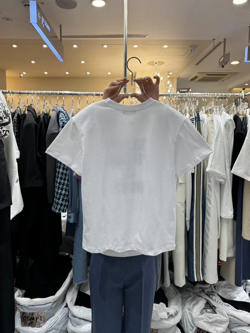 Workshop韓國直郵東大門代購女裝新款24春夏時尚熱賣休閑T恤Work_shopT恤