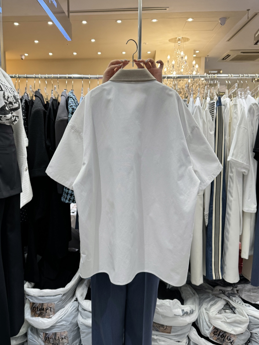 Workshop韓國直郵東大門代購女裝新品職業真品時尚襯衫蕾絲衫Work_shop襯衫/蕾絲衫