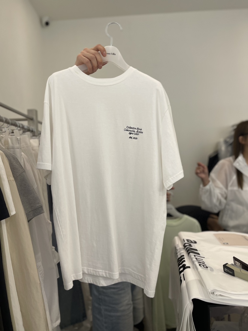 CREAM VILLA韓國直郵東大門實拍女裝新款推薦T恤刺繡CREAMVILLAT恤圖色1