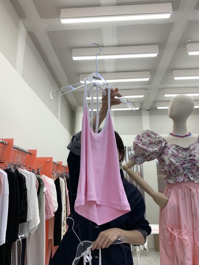 SAEGGAM韓國直郵東大門代購女裝新品真品24春夏時尚吊帶背心SAEGGAM吊帶/背心圖色3