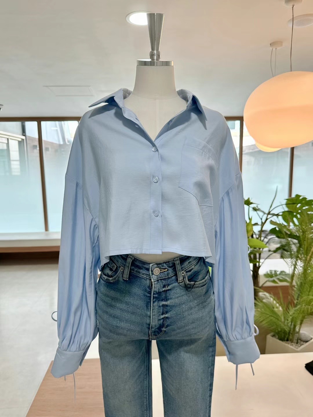 THE BARBARA韓國直郵女裝新款時尚真品24春夏襯衫蕾絲衫THE BARBARA襯衫/蕾絲衫圖色2