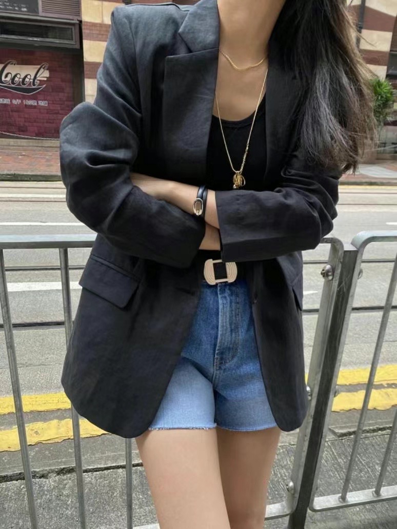 THE BARBARA韓國直郵女裝新品人氣24春夏休閑熱賣職業夾克THE BARBARA夾克