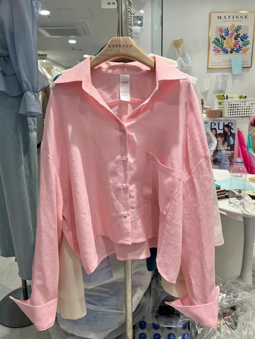 THE BARBARA韓國直郵女裝新品時尚熱賣真品職業襯衫蕾絲衫THE BARBARA襯衫/蕾絲衫圖色3