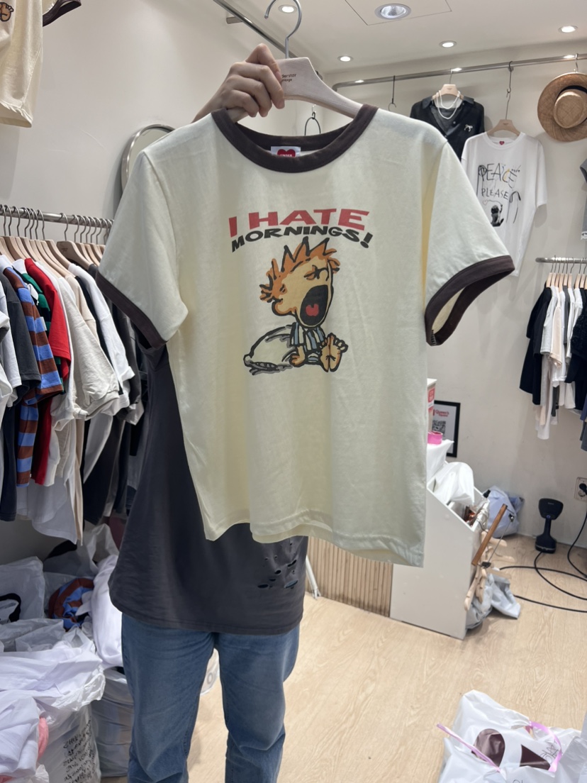 UNDERSTAR_VINTAGE韓國直郵女裝新品人氣熱賣休閑職業時尚T恤UNDERSTAR_VINTAGET恤圖色2